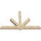 Ekena Millwork Kennewick Rough Sawn Timber Gable Bracket, Douglas Fir, 96"W x 60"H x 6"D x 6"F, 15/12 Pitch GBW096X60X0606KEN00RDF - alternate 4